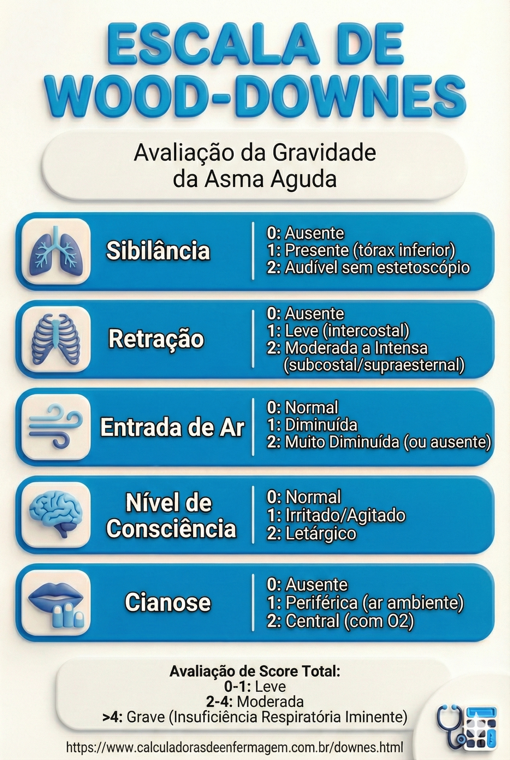 ESCALA DE WOOD DOWNDES AVALIAÇÃO DE RECEM NASCIDOS